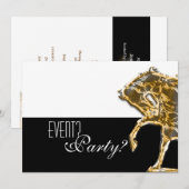 Invitation Soirée élégante (Devant / Derrière)