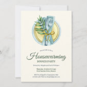 Invitation Soirée Elégante Aquarelle Ménage (Devant)