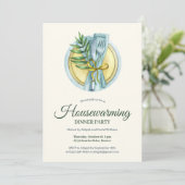 Invitation Soirée Elégante Aquarelle Ménage (Debout devant)