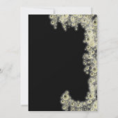 Invitation Soirée Elégante Black And White Bubbles Party (Dos)