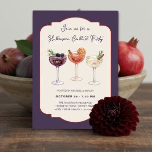 Invitation Soirée élégante de cocktail d'Halloween