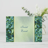 Invitation Soirée élégante de couleur vert sarcelle (Debout devant)