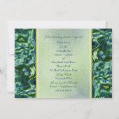 Invitation Soirée élégante de couleur vert sarcelle (Dos)