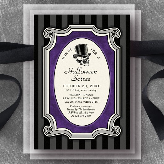 Invitation Soirée élégante de Halloween