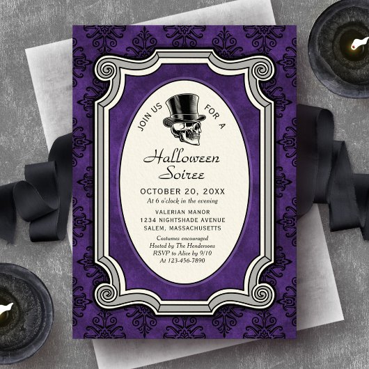 Invitation Soirée élégante de Halloween