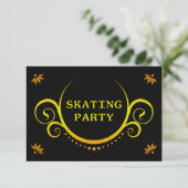 Invitation soirée élégante de patinage (Debout devant)
