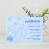 Invitation Soirée Elégante des tourbillons et des flocons (Debout devant)