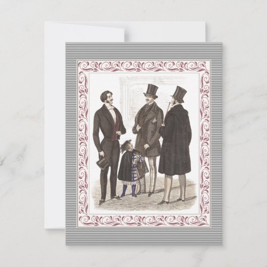 Invitation Soirée élégante pour hommes seulement (Devant)