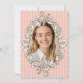 Invitation Soirée élégante rose 21e anniversaire (Dos)