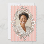 Invitation Soirée élégante rose 40e anniversaire (Dos)