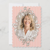 Invitation Soirée élégante rose 50e anniversaire (Dos)