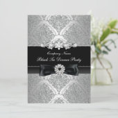Invitation Soirée en smoking corporatif Damask & Bow (Debout devant)