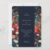 Invitation Soirée enchantée - Mariage floral de la marine de  (Dos)