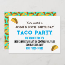 Soirée Enfants Taco fête d'anniversaire