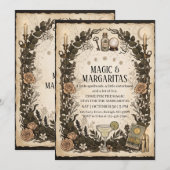 Invitation Soirée entre filles inspirée de Practical Magic (Devant / Derrière)