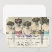 Invitation Soirée entre filles pour inspection (Devant / Derrière)