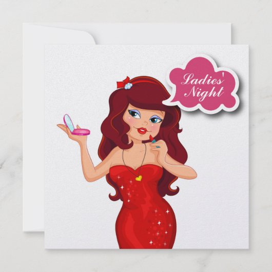 Invitation Soirée entre filles - SRF (Devant)