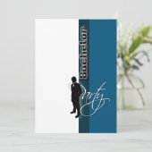 Invitation Soirée entre mecs pour l'enterrement de vie de gar (Debout devant)