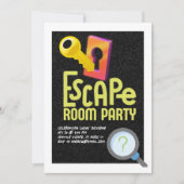 Invitation Soirée Escape Game (Devant)