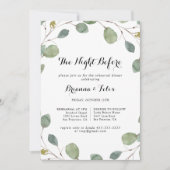 Invitation Soirée Eucalyptus Avant Le Dîner De Répétition (Devant)