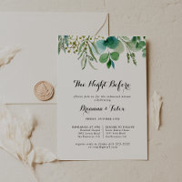 Soirée Eucalyptus Avant Le Dîner De Répétition