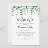 Invitation Soirée Eucalyptus Avant Le Dîner De Répétition (Devant)