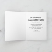 Invitation Soirée fantôme Halloween effrayante (Intérieur)