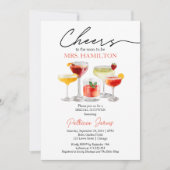Invitation Soirée Fête des mariées Cocktail Cute (Devant)