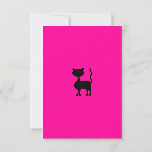 Invitation Soirée Filles Avec Kitty Style A (Dos)