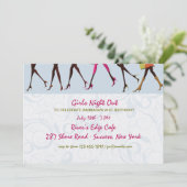 Invitation Soirée Filles des Jambes de Dames (Debout devant)