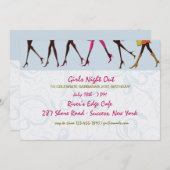 Invitation Soirée Filles des Jambes de Dames (Devant / Derrière)