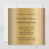 Invitation Soirée Filles Entre Elles pour un Anniversaire | D (Dos)