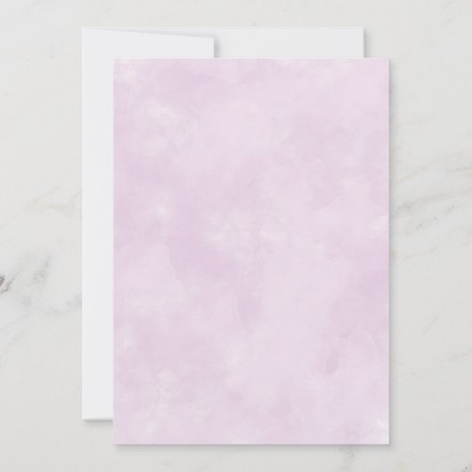 Invitation Soirée Filles Rose Vin  (Dos)