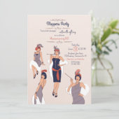 Invitation Soirée Flappers (Debout devant)