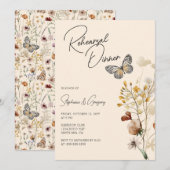 Invitation Soirée Fleur sauvage Boho Avant Le Dîner De Répéti (Devant / Derrière)