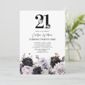 Invitation Soirée florale 21e anniversaire (Debout devant)