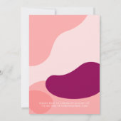 Invitation Soirée Florale Stylo Fuzz Bachelorette (Dos)