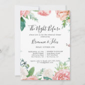 Invitation Soirée Florale Tropicale Avant Le Dîner De La Répé (Devant)