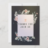 Invitation Soirée florale vibrante dans la partie radiance fl (Dos)