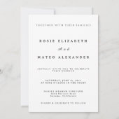 Invitation Soirée Formel Avec Mariage Unique Et Élégant (Dos)