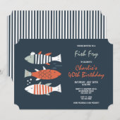 Invitation Soirée Friture de Poisson (Devant / Derrière)