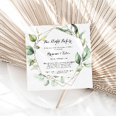 Invitation Soirée géométrique et élégante avant le dîner de r