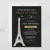 Invitation Soirée Glamour à Paris 16e Anniversaire (Devant)