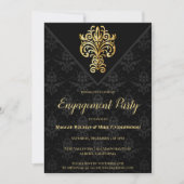 Invitation Soirée Glamour Partie d'engagement (Devant)