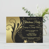 Invitation Soirée Gold Black Holidays (Debout devant)