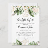 Invitation Soirée Gold Tropical Avant Le Dîner De Répétition (Devant)