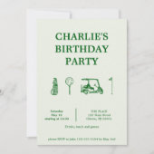 Invitation soirée golf (Devant)