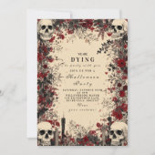 Invitation Soirée gothique aux chandelles Macabre (Devant)