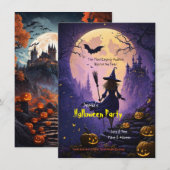 Invitation soirée Halloween (Devant / Derrière)