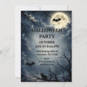 Invitation Soirée Halloween au Clair de Lune (Devant)